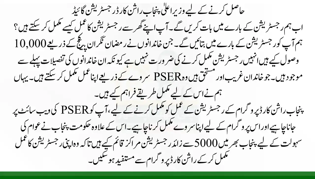 CM Punjab Rashan Card Registration Guide