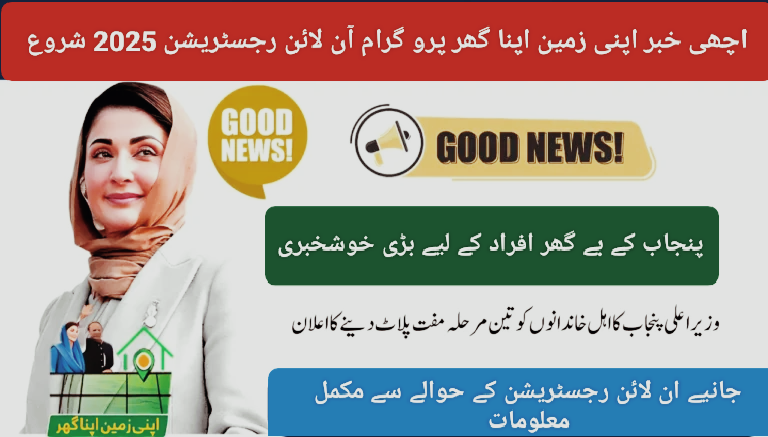 Latest Update Apni Zameen Apna Ghar Program Online Registration Start 2025 Apply Now